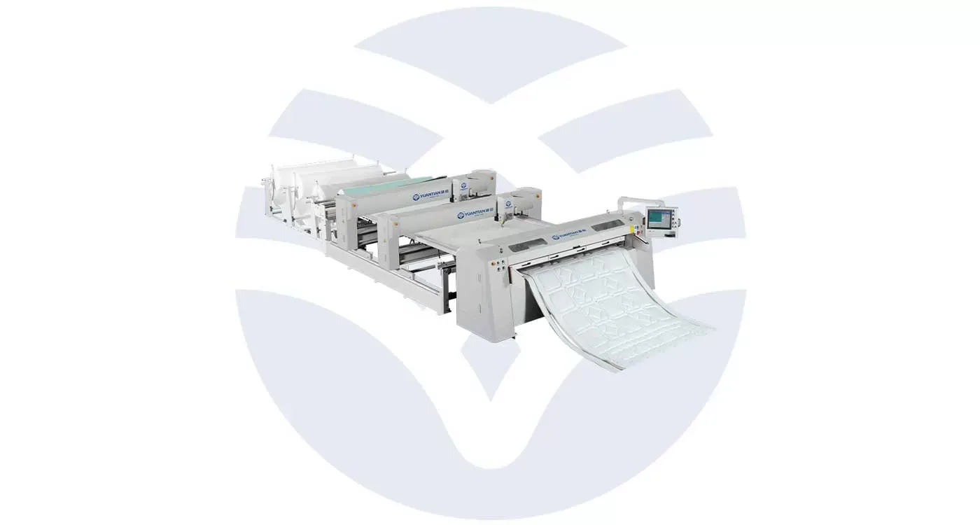 High Speed Double Beam Double-head Single Needle Quilting Machine